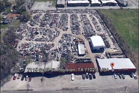 Aerial Photo of Scott Street Auto Parts